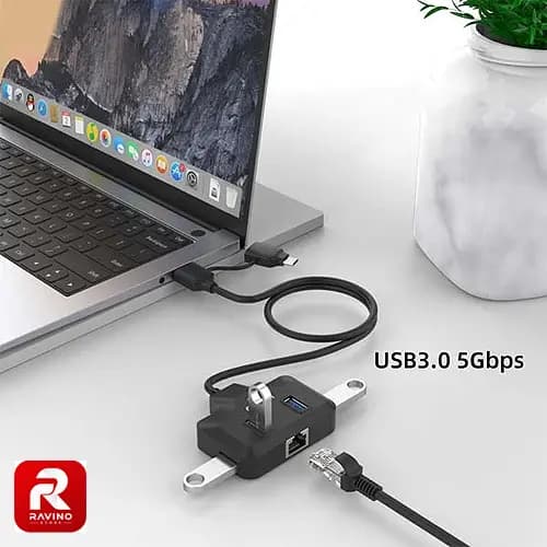 هاب 4 پورت USB 3.0 / type-C اونتن مدل UCA2310 — تصویر ۴