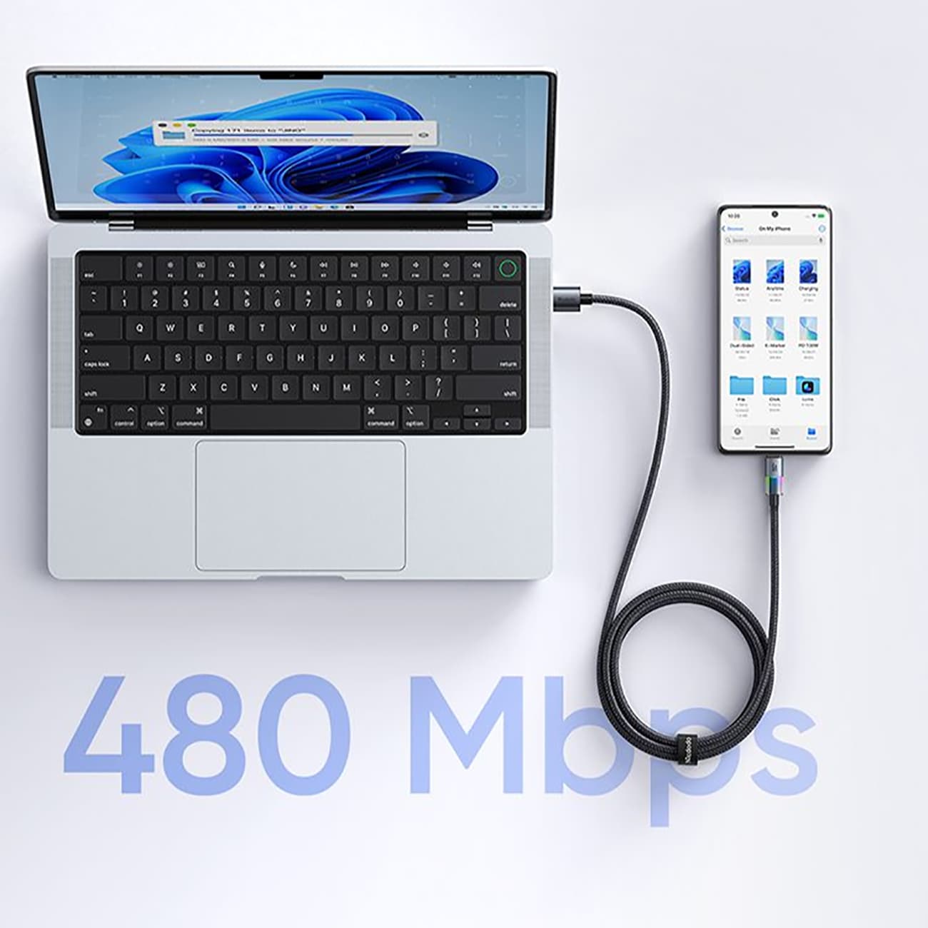 کابل فستشارژ USB به Type-C مکدودو 6A، 100W مدل CA-8180 — تصویر ۸