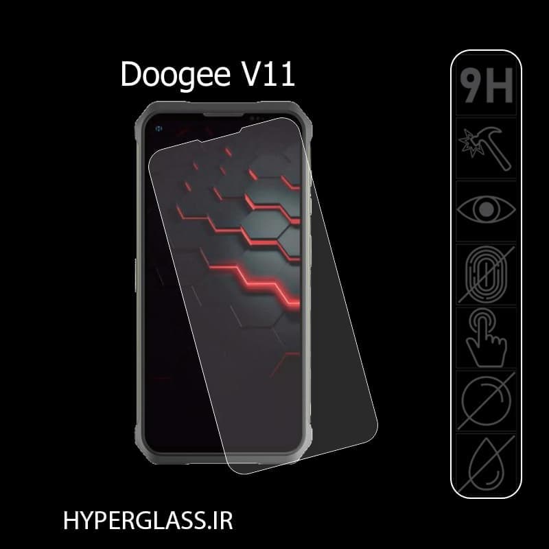 گلس اورجینال محافظ صفحه نمایش گوشی دوجی DOOGEE V11 — تصویر ۶