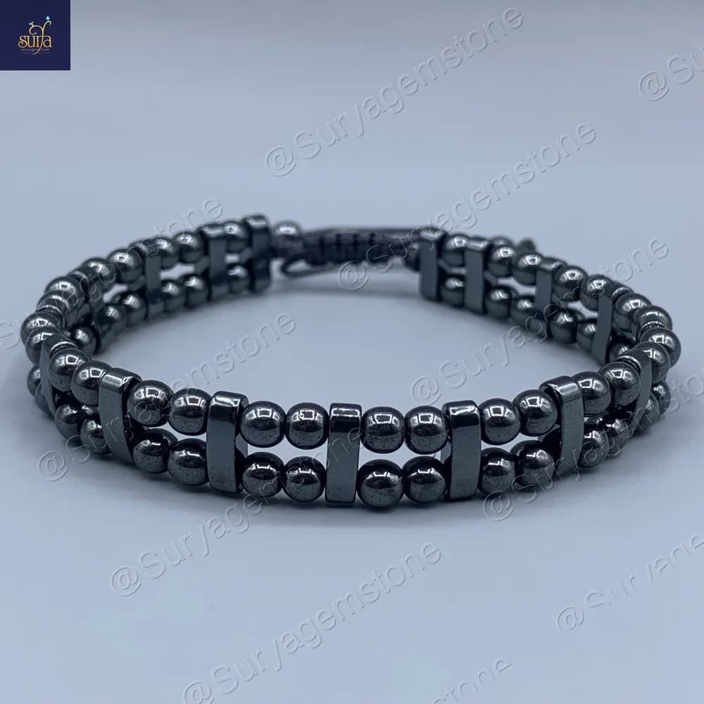 دستبند سنگی مردانه ، سنگ حديد اصل Ketu Jail