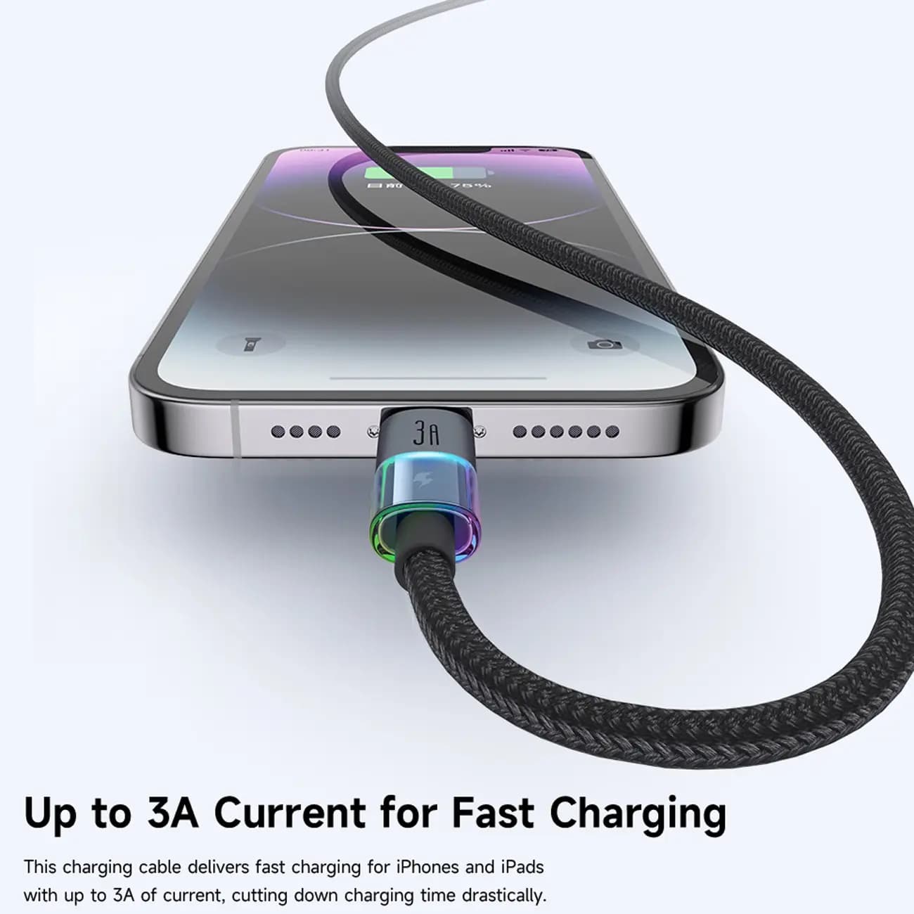 کابل فستشارژ USB به لایتنینگ مکدودو 3 آمپر مدل CA-8170 — تصویر ۸