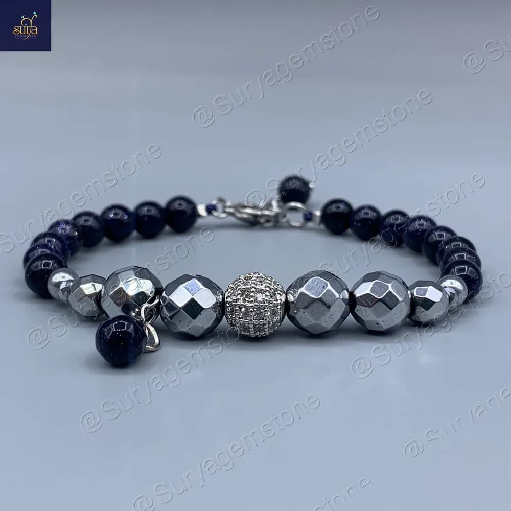 دستبند زنانه سنگی دلربا و حدید اصل Rahu Stellar