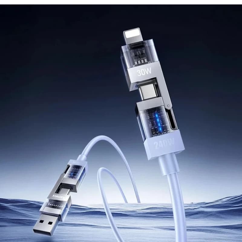 کابل تبدیل USB / Type-C به لایتنینگ / Type-C ریمکس مدل CB18 — تصویر ۹