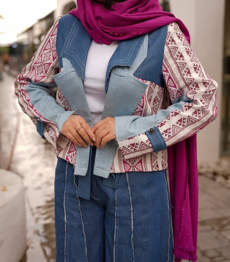 ست کت و شلوار اسپرت جین و لینن طرح سرور — تصویر ۱۱