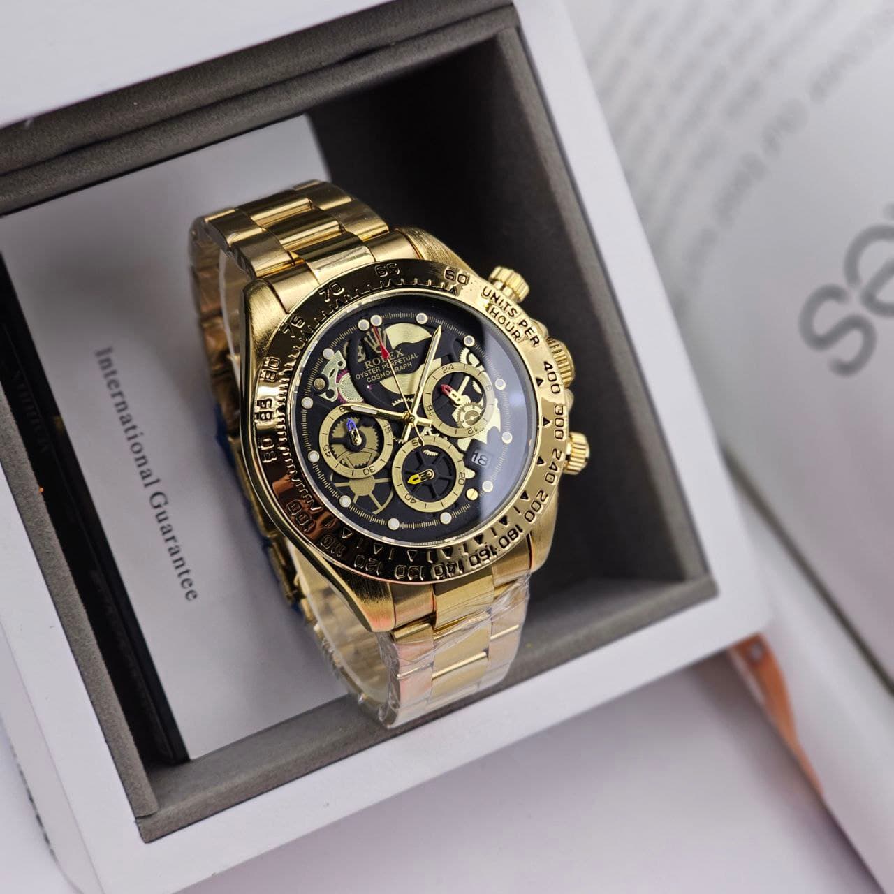 ساعت مچی مردانه سه موتوره فعال کرنوگراف رولکس دیتونا ROLEX Daytona تاچیمر چرخان