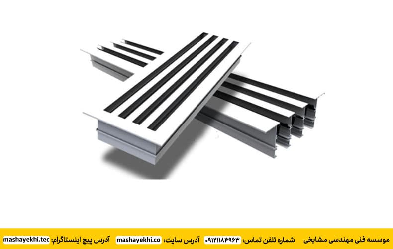 دریچه خطی چهار اسلوت بدون دمپر — تصویر ۷