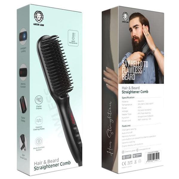برس گرین لاین مدل hair and beard straightener — تصویر ۵