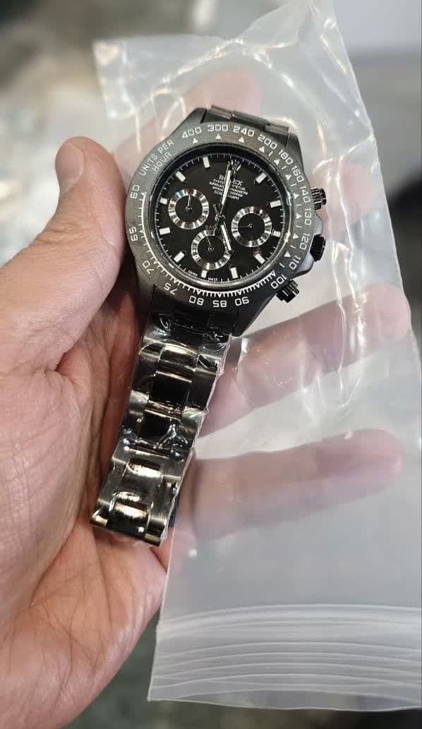 ساعت مچی مردانه سه موتوره فعال کرنوگراف رولکس دیتونا ROLEX Daytona خفن — تصویر ۳