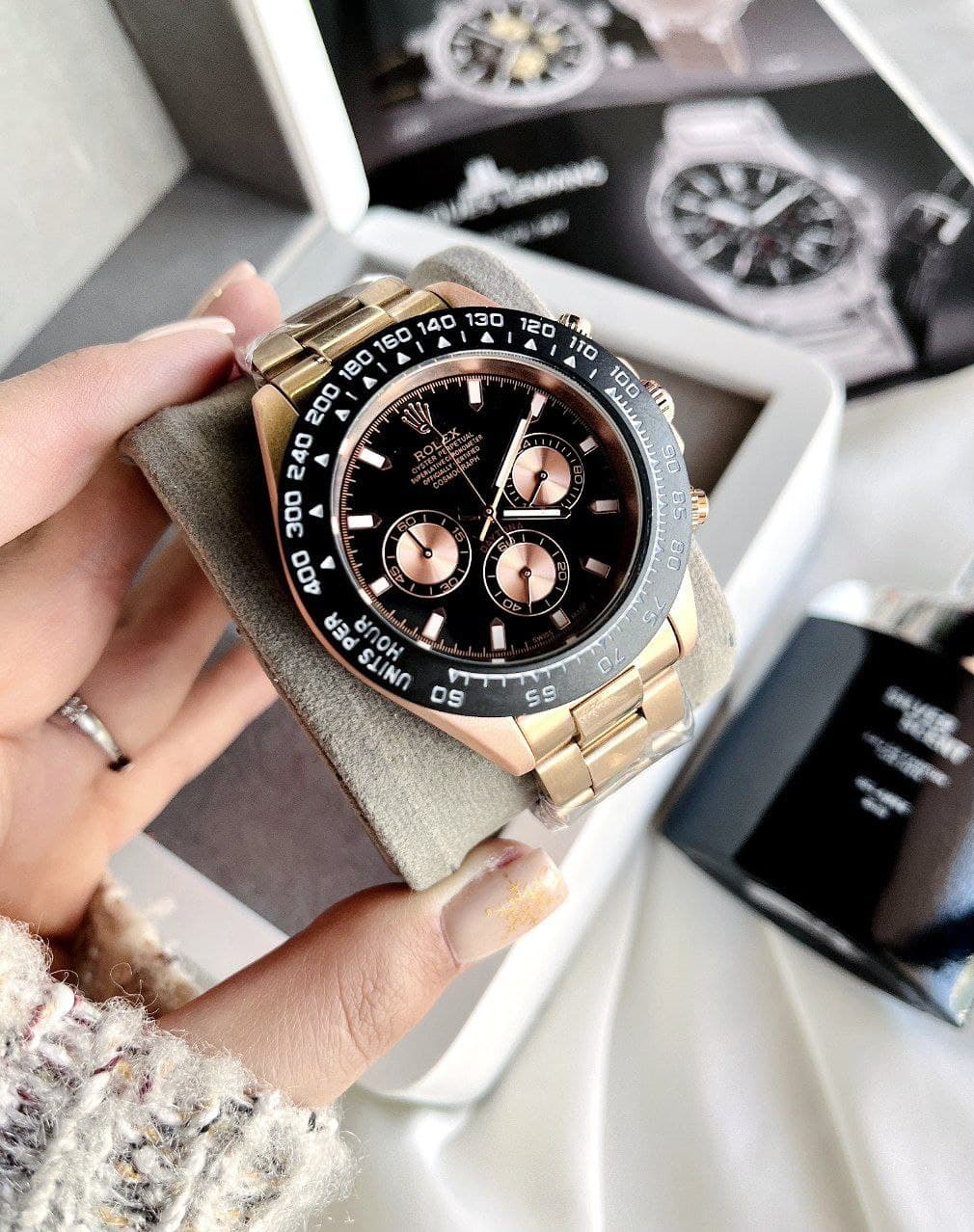 ساعت مچی مردانه سه موتوره فعال کرنوگراف رولکس دیتونا ROLEX Daytona خفن — تصویر ۸