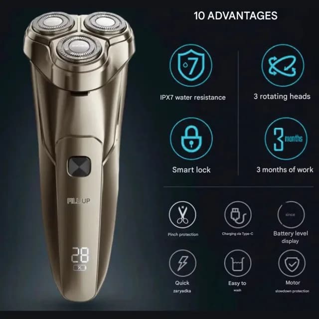 ریش تراش شیائومی مدل enchen steel 3s — تصویر ۷