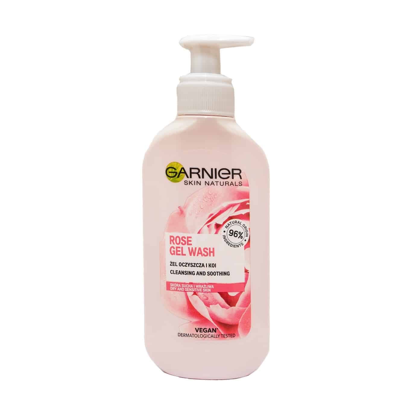 ژل شستشو صورت گارنیر مدل Rose Cleanse حجم 200 میلی لیتر