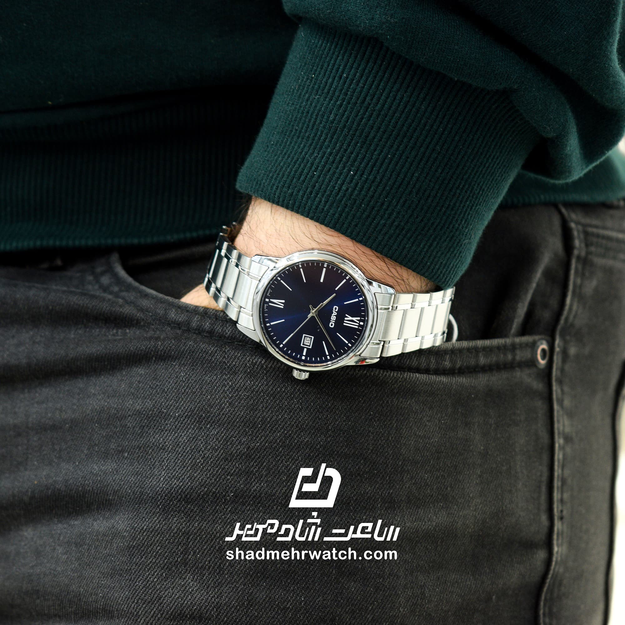 ساعت مچی مردانه کاسیو (Casio) MTP-V002D-2B3 — تصویر ۵