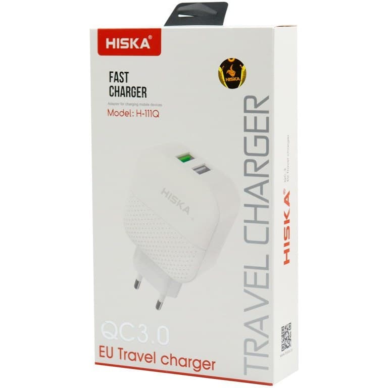 شارژر آیفون (لایتنینگ) هیسکا مدل H-111Q (با کابل)
