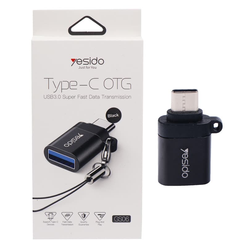 مبدل (او تی جی) تایپ C به USB-A یسیدو مدل GS06 — تصویر ۶