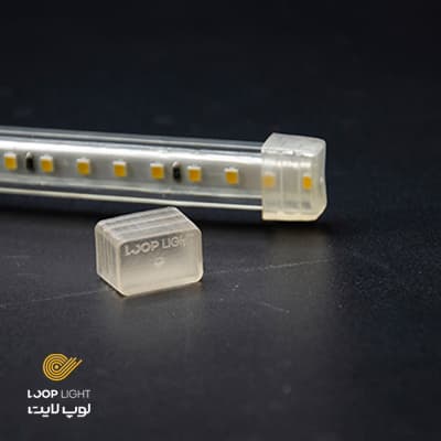 درپوش انتهایی آب بندی ریسه نئون فلکسی لوپ لایت