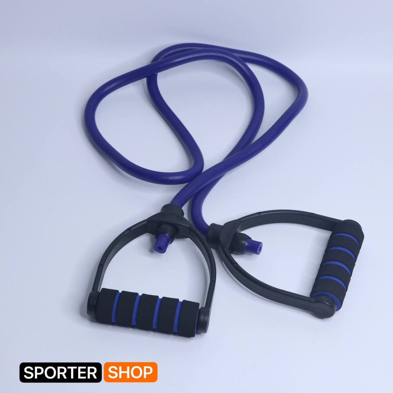 کش بدنسازی دسته دار GYM PRO رنگ آبی (مقاومت 3) — تصویر ۱۰