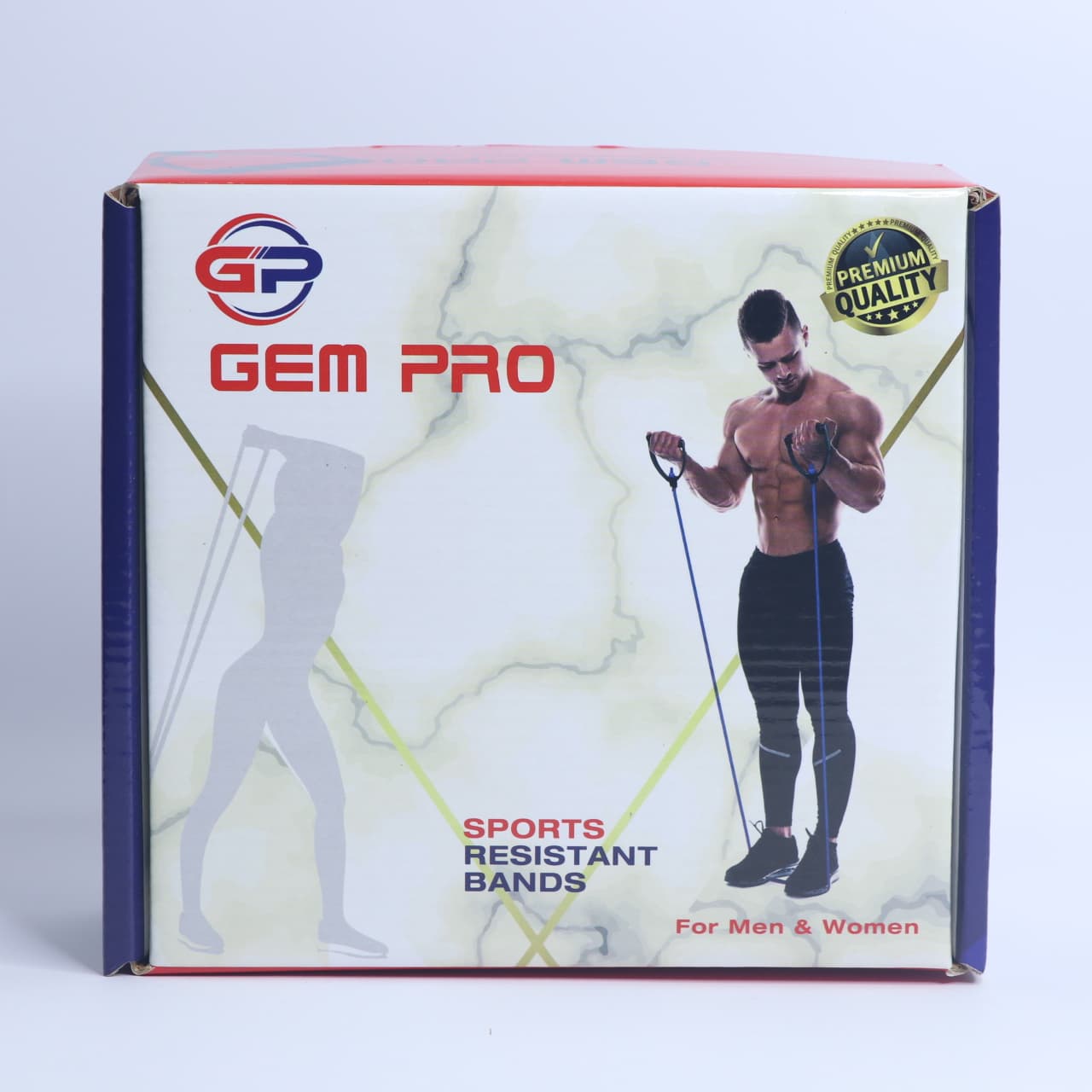 کش بدنسازی دسته دار GYM PRO رنگ آبی (مقاومت 3) — تصویر ۱۲