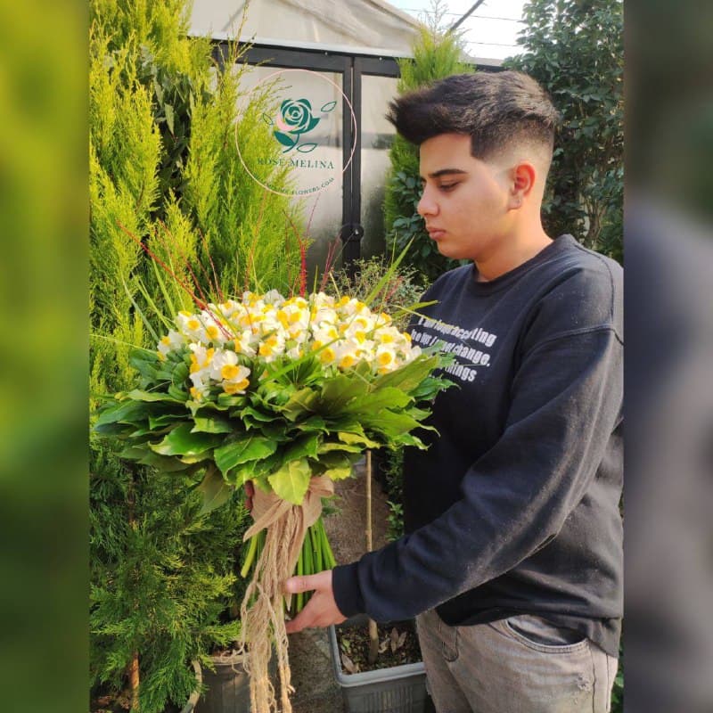 دسته گل نرکس 001 — تصویر ۳