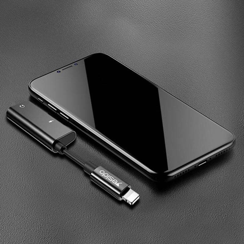 مبدل 1 به 2 لایتنینگ به جک 3.5 میلیمتری یسیدو مدل YAU11 — تصویر ۹