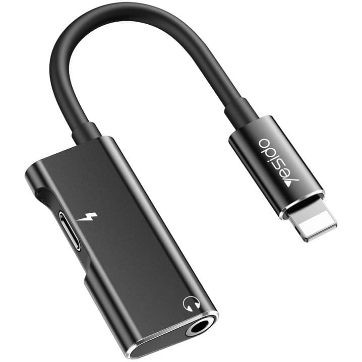 مبدل 1 به 2 لایتنینگ به جک 3.5 میلیمتری یسیدو مدل YAU11 — تصویر ۸