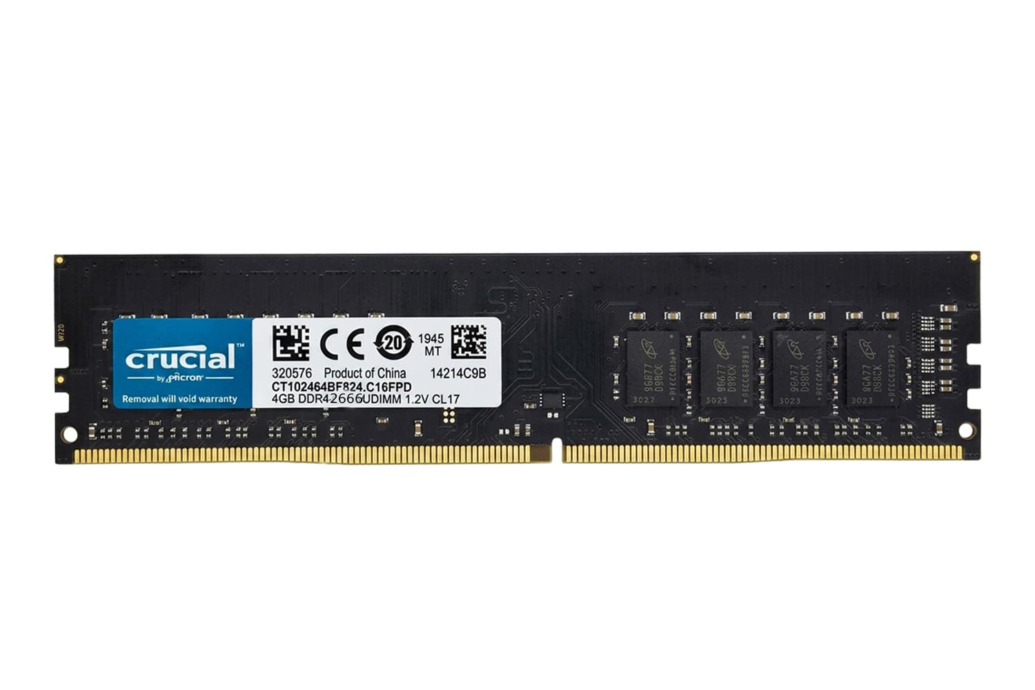 Ram PC 4GB DDR4 2666Mhz Crucial رم دسکتاپ — تصویر ۲