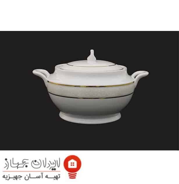 سوپ خوری چینی تقدیس قالب گرد یوری طلا — تصویر ۵