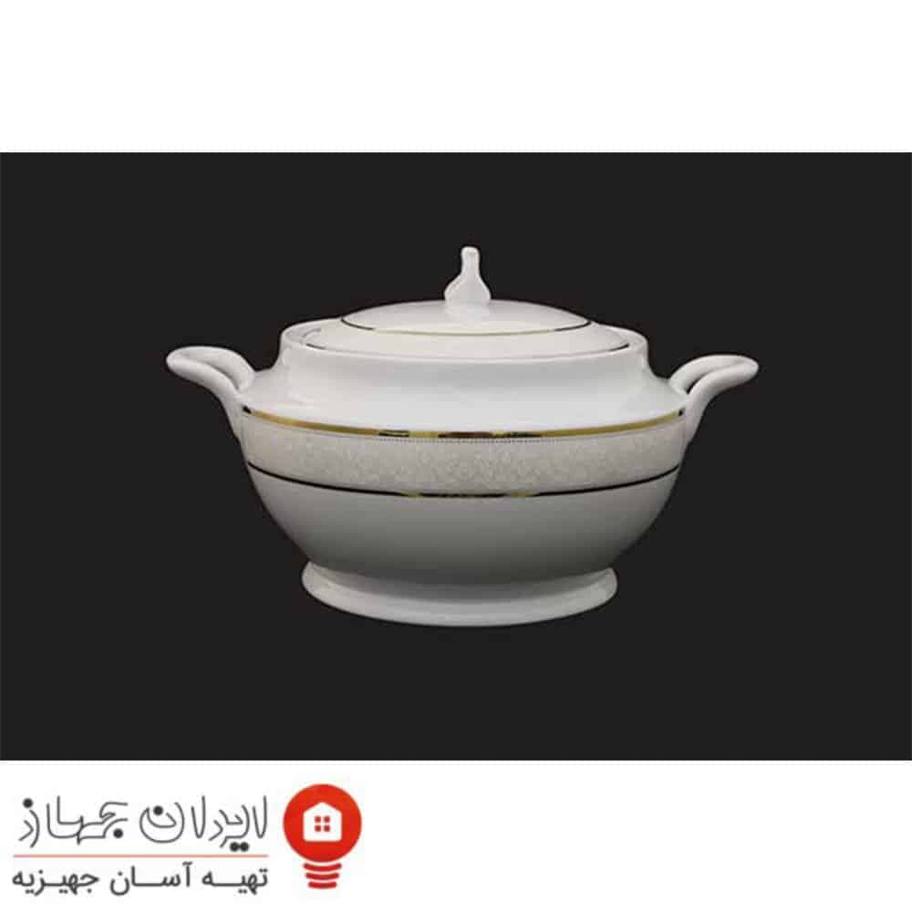 سوپ خوری چینی تقدیس قالب گرد یوری طلا