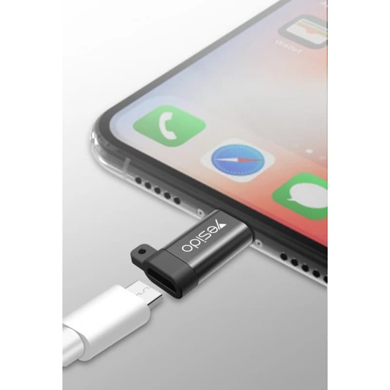 تبدیل microUSB به لایتنینگ یسیدو مدل GS05 — تصویر ۳