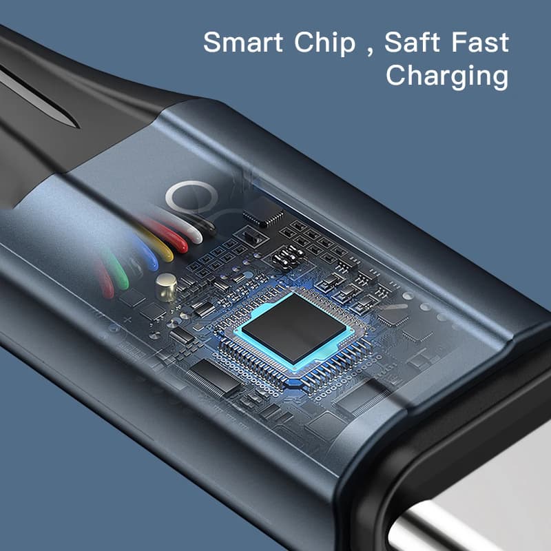 کابل دیتا Lightning به Type-C یسیدو مدل CA95 طول 1.2 متر — تصویر ۷