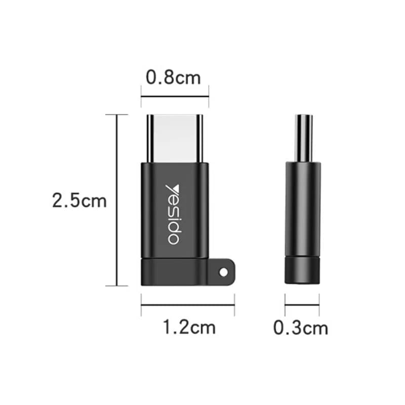 مبدل Micro USB به Type-C یسیدو مدل GS04 — تصویر ۷