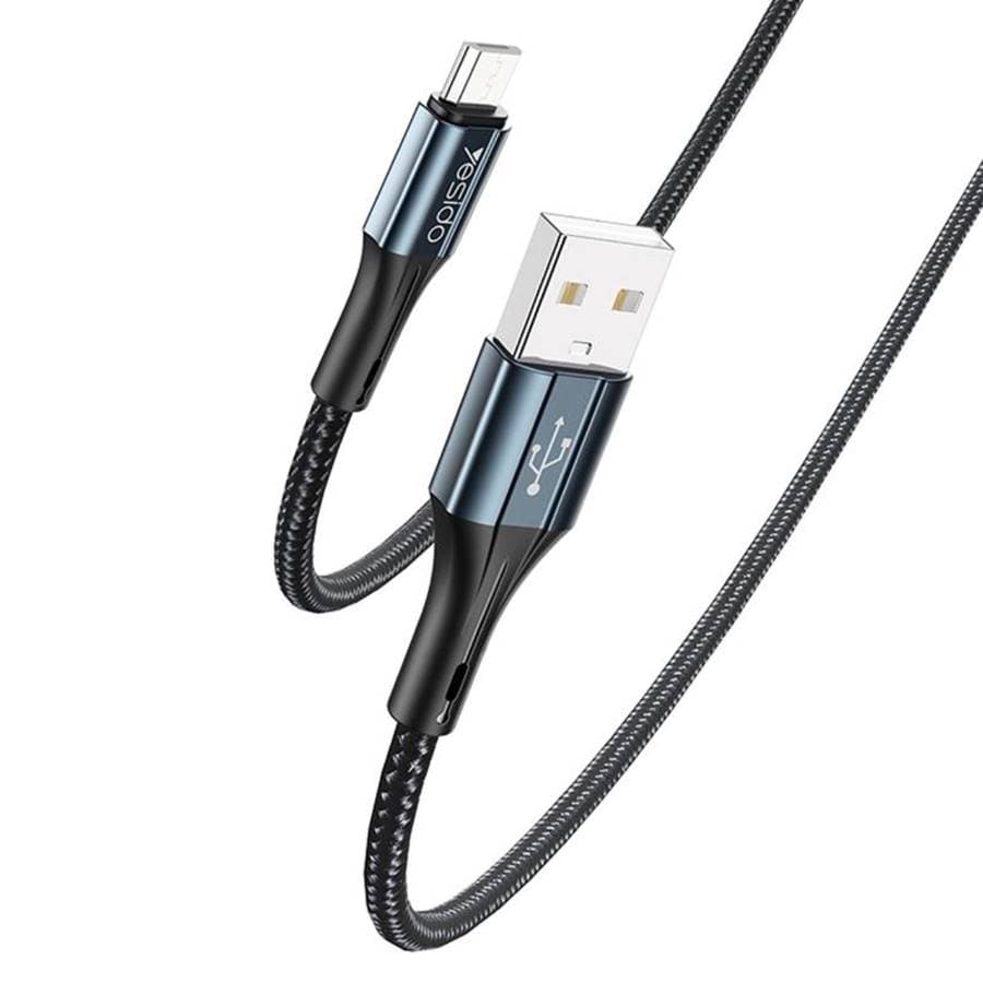 کابل تایپ سی فست شارژ YESIDO CA93 2.4A VOOC QC PD 1.2m — تصویر ۸