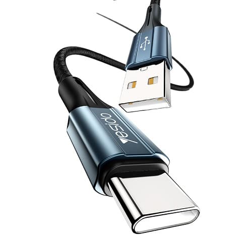 کابل تایپ سی فست شارژ YESIDO CA93 2.4A VOOC QC PD 1.2m — تصویر ۹