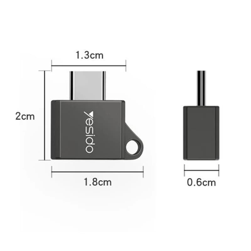 مبدل OTG USB-C به USB3.0 یسیدو مدل GS08 — تصویر ۱۰