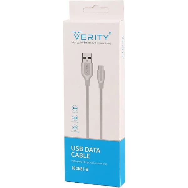 کابل تایپ سی فست شارژ Verity CB-3146T 1m — تصویر ۶