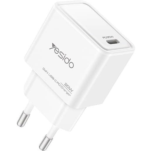 کلگی فست شارژ Yesido YC60 Gan 3A QC PD 20W Type-C