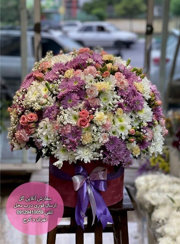 باکس گل ترکیبی سایز بزرگ — تصویر ۴