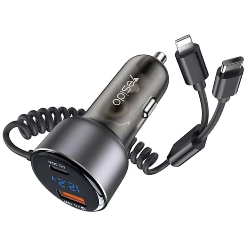 شارژر فندکی فست شارژ Yesido Y58 3A QC3.0 PD 30W — تصویر ۷