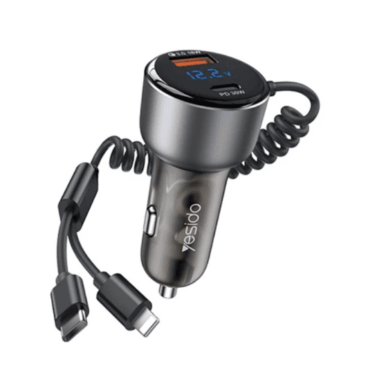شارژر فندکی فست شارژ Yesido Y58 3A QC3.0 PD 30W