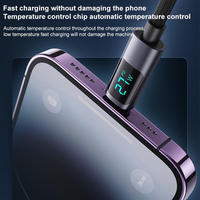 کابل تبدیل USB-C به لایتنینگ یسیدو مدل CA157 PD27W طول 1.2 متر — تصویر ۱۱