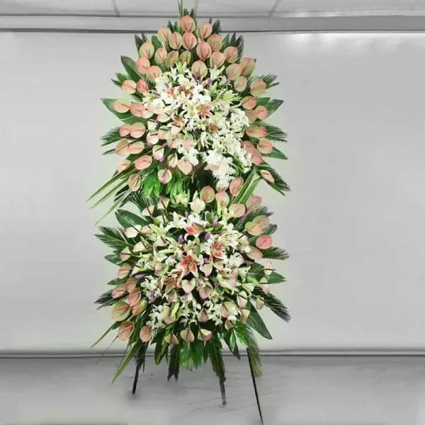 استند گل دو طبقه پونل – فروشگاه اینترنتی گل فلوشا Flowsha — تصویر ۳