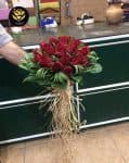 دسته گل گردرزهلندی قرمز کد 205