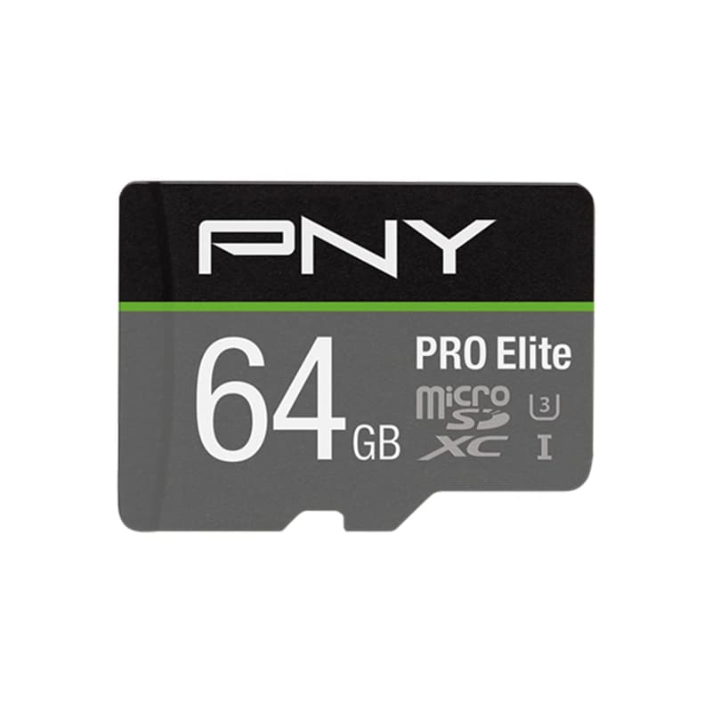 کارت حافظه microSDXC پی ان وای مدل Pro Elite کلاس 10 استاندار UHS-I A1 V30 سرعت 100MB/S ظرفیت 64 گیگابایت — تصویر ۴