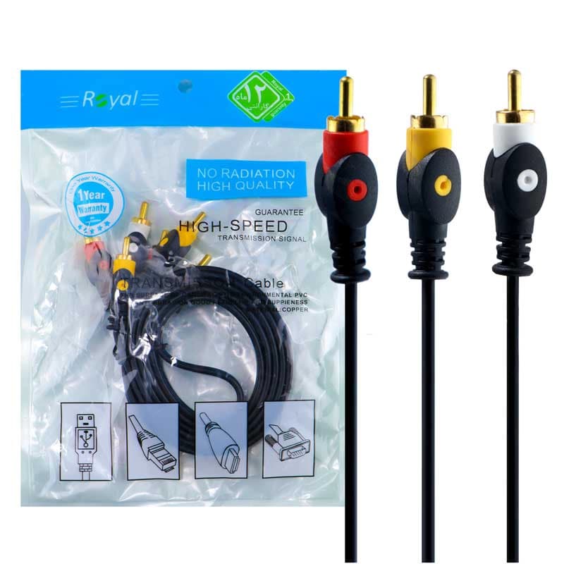 کابل 3 به 3 RCA رویال طول 1.5 متر — تصویر ۵