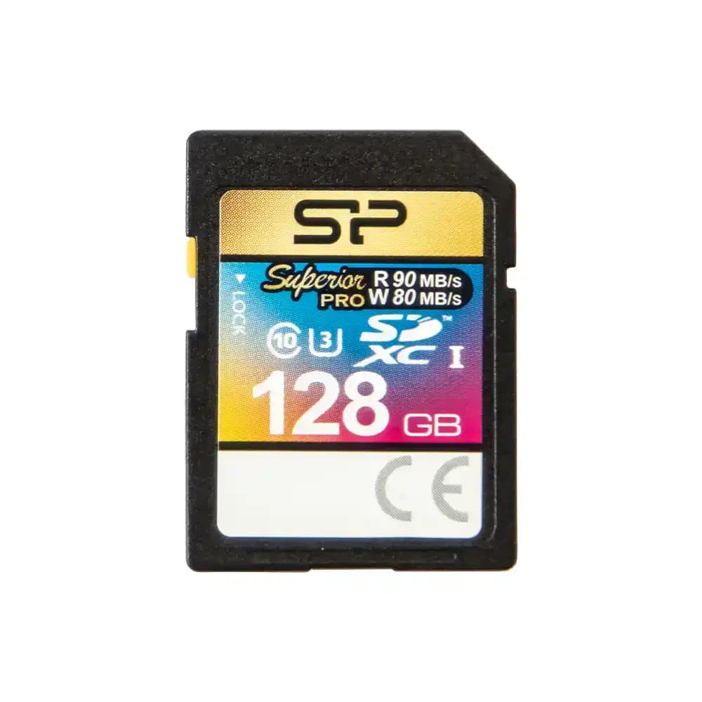 کارت حافظه سیلیکون پاور مدل Superior Pro SDXC UHS-I U3 C10 ظرفیت 128 گیگابایت