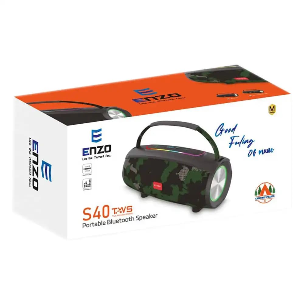 اسپیکر بلوتوثی قابل حمل انزو مدل Enzo S40 — تصویر ۱۱
