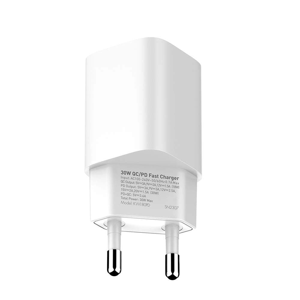 شارژر 30 وات کینگ استار مدل Kingstar KW180PD همراه با کابل تایپ سی — تصویر ۹