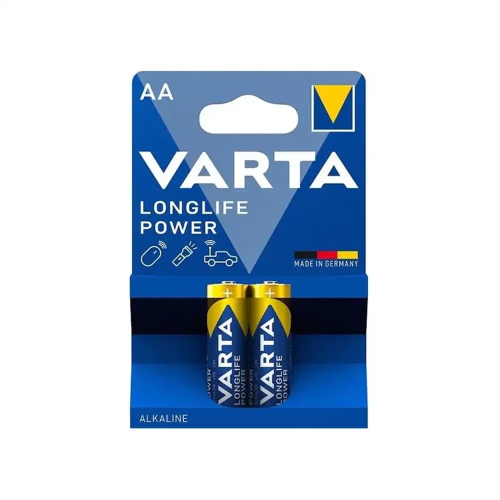 باتری قلمی آلکالاین دو عددی وارتا مدل VARTA LongLife Power AA — تصویر ۲