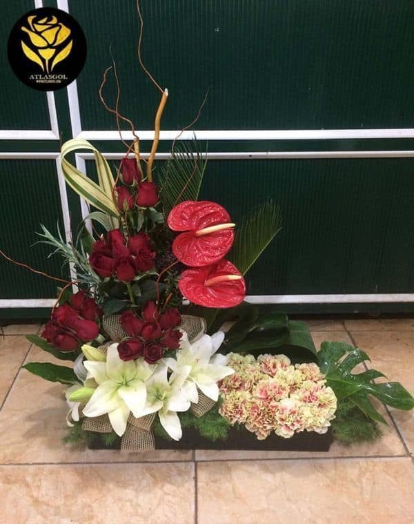 پایه گل فانتزی دو طبقه کد 168