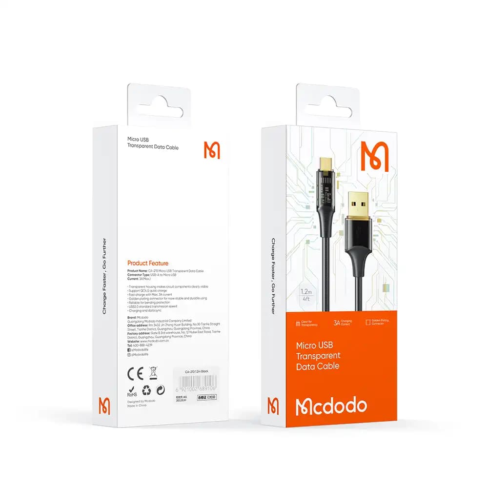 کابل میکرو یو اس بی مک دودو مدل Mcdodo CA-2100 — تصویر ۵