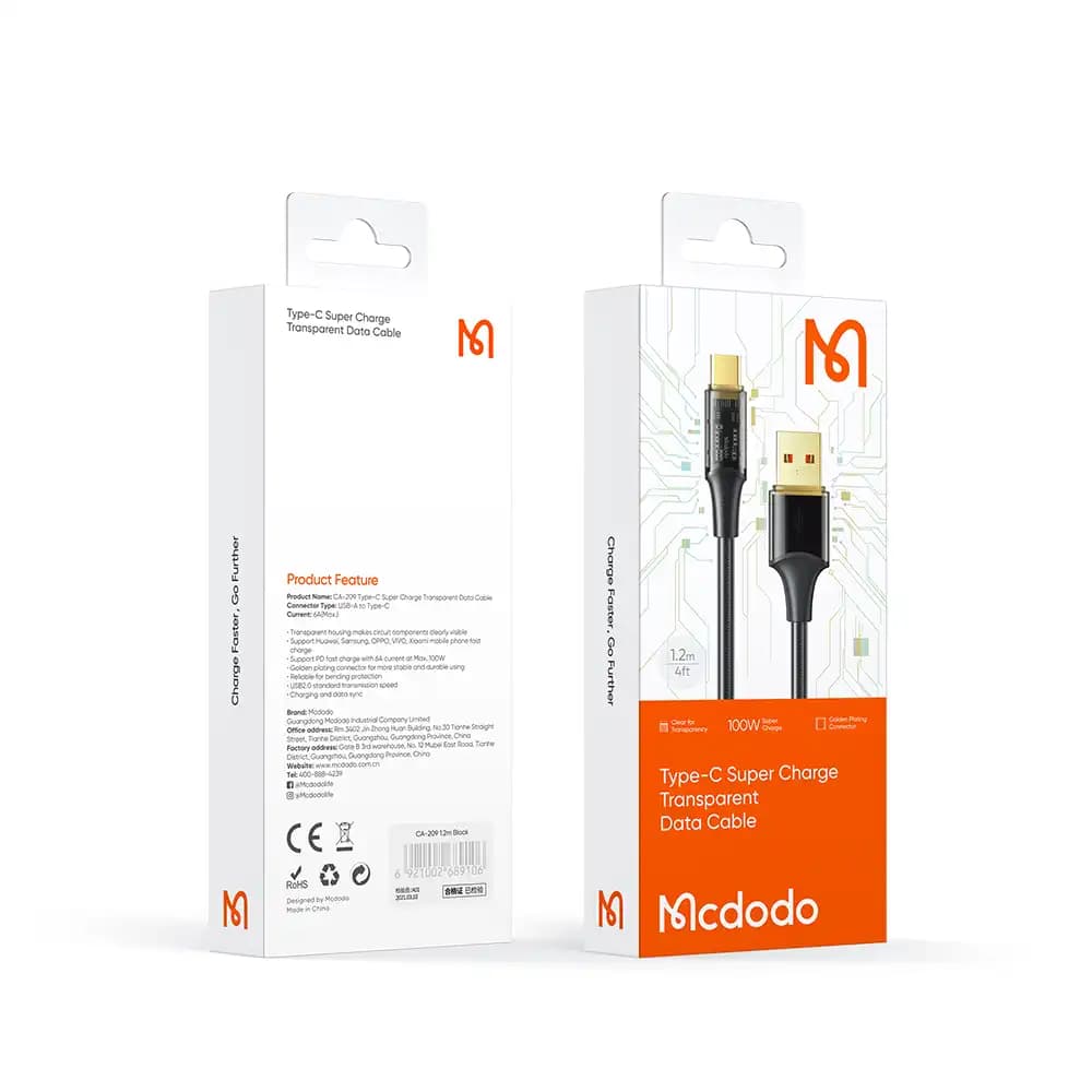 کابل تایپ سی مک دودو مدل Mcdodo CA-2090 — تصویر ۳